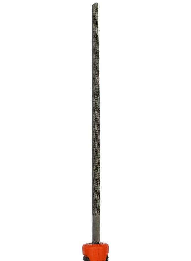 BLACK+DECKER BDHT22146 Steel 200mm 2nd Cut Half Round File (Orange) - Image 3